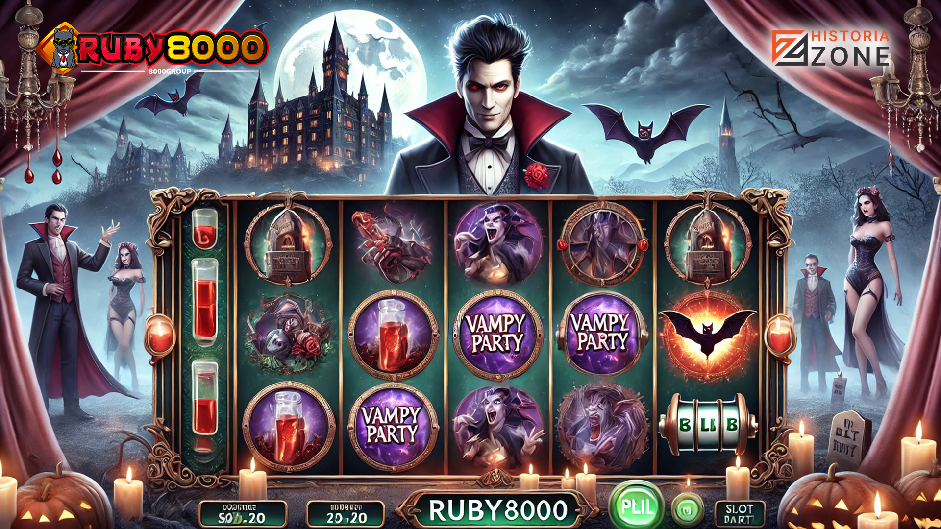 Top Up DANA: Mainkan Vampy Party di Ruby8000 dengan Mudah