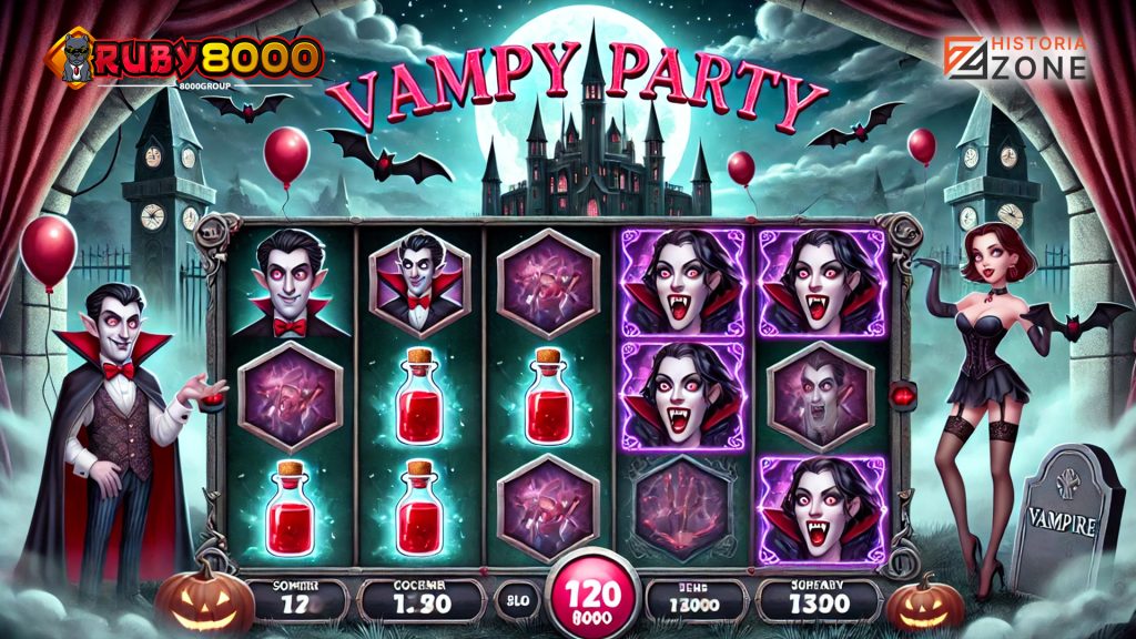 Top Up DANA: Mainkan Vampy Party di Ruby8000 dengan Mudah